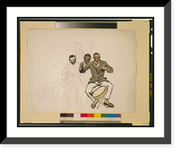 Historic Framed Print, [Three black men in orchestra] - 2,  17-7/8" x 21-7/8"