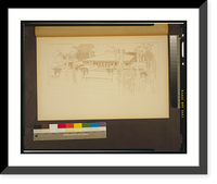 Historic Framed Print, Perspektive einer Villa des Herrn E.H. Cheney, Oak Park, Ills. [i.e. Illinois].Frank Lloyd Wright.,  17-7/8" x 21-7/8"