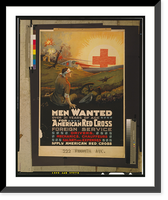 Men wanted over 31 years of age for American Red Cross foreign service.P.I.B. 18, Antique Poster