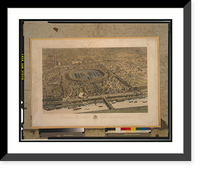 Vue officielle a vol d'oiseau de l'exposition universelle de 1867.Eug. Cic&eacute;ri et Ph. Benoist del & lith. ; imp. Lemercier & Cie., Paris. - 2 Classic, Antique Poster