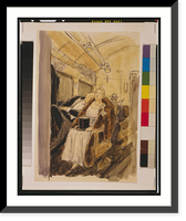 Vintage Americana Print - Elderly couple, in formal attire (2)