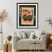 Loyalty to one means loyalty to both.Gordon Grant. - 2, Antique Print
