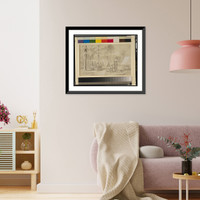 Historic Framed Print, Pennsylvania soldiers voting, Army of the James - 2,  17-7/8" x 21-7/8"