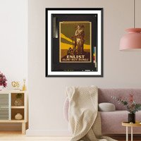 Historic Framed Print, Your country calls Enlist : Plow - buy bonds.Lloyd Myers.,  17-7/8" x 21-7/8"