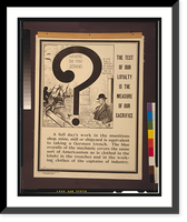 The test of our loyalty is the measure of our sacrifice.Phifer, Vintage Wall Art