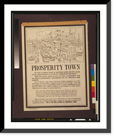 Historic Framed Print, Prosperity town,  17-7/8" x 21-7/8"