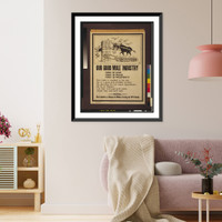 Historic Framed Print, Our good mule Industry" First in war. First in peace. First in prosperity.",  17-7/8" x 21-7/8"