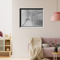 Historic Framed Print, General view looking towards front, 34th St. [Thirty-fourth Street] National Bank, New York City - 2,  17-7/8" x 21-7/8"