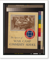 Historic Framed Print, The spirit of War Camp Community Service,  17-7/8" x 21-7/8"