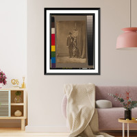 Historic Framed Print, Thomas war flag - 2,  17-7/8" x 21-7/8"