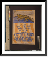 For victory they paid their all. For a Victory Bond you pay money and get it back with interest.R.L.B, Vintage Wall Art