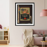 Historic Framed Print, The first three!" Give till it hurts - they gave till they died War fund week. One hundred million dollars.Kidder.",  17-7/8" x 21-7/8"