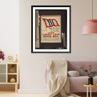 Help our town win the right to fly this flag. Third Liberty Loan honor roll.The W.F. Powers Co. Litho., N.Y, Historic Print
