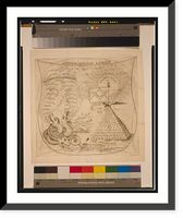 Historic Framed Print, Anti-Masonic apron - 2,  17-7/8" x 21-7/8"