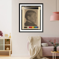 Man in high-collared jacket, profile.FHD 1905. Classic, Vintage Print