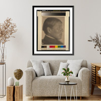 Man in high-collared jacket, profile.FHD 1905. Classic, Vintage Print