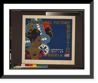 Historic Framed Print, Centennial Victory Exposition Monrovia 1947-1949 Liberia,  17-7/8" x 21-7/8"