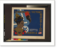 Historic Framed Print, Centennial Victory Exposition Monrovia 1947-1949 Liberia,  17-7/8" x 21-7/8"