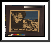 Nixon's bombs kill people - 2, Vintage Print