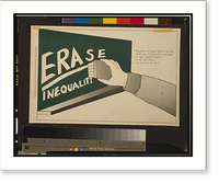 ERAse inequality : equality of rights under the law shall not be denied or abridged by the United States. - 2, Antique Poster