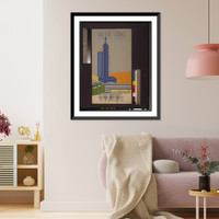 Hall of science. Century of progress Valdura wins again! All world's fair buildings painted both interior and exterior with Valdura products.W.L. Stensgaard & Associates, Inc. Vintage Wall Art Prin