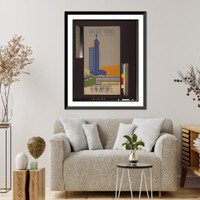 Hall of science. Century of progress Valdura wins again! All world's fair buildings painted both interior and exterior with Valdura products.W.L. Stensgaard & Associates, Inc. Vintage Wall Art Prin