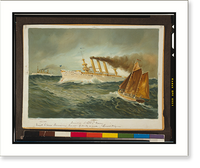 United States Navy First Class Cruisers New York and Brooklyn.The Werner Company, Akron, O, Antique Wall Art