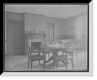 Historic Framed Print, [A Dining room, probably in clubhouse, New York City],  17-7/8" x 21-7/8"