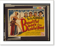 Historic Framed Print, Betty Grable in the beautiful blonde from Bashful Bend : It's Betty - the biggest draw with the men anywhere!,  17-7/8" x 21-7/8"