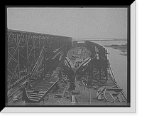 Historic Framed Print, [Steamer #168 on the ways, City of Cleveland],  17-7/8" x 21-7/8"