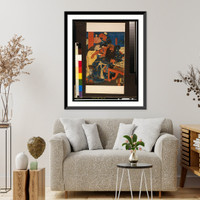 Historic Framed Print, Kada hone o kezurite kan'u yakizu o ryōji suru zu - 2,  17-7/8" x 21-7/8"