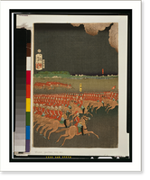 Historic Framed Print, Furansu Igirisu sanpei daicho&#x0304;sen no zu,  17-7/8" x 21-7/8"