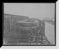 Historic Framed Print, [City of Cleveland, Steamer #168 on the ways] - 7,  17-7/8" x 21-7/8"