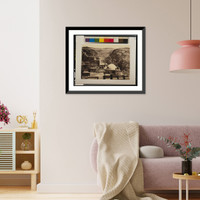 Historic Framed Print, Convent of Mar-Saba.Frith.,  17-7/8" x 21-7/8"