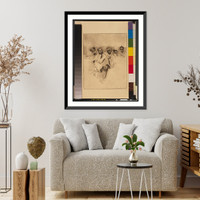 Historic Framed Print, [Fez (6 men)] - 2,  17-7/8" x 21-7/8"