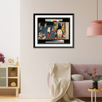 Historic Framed Print, [Portraits of actors, often playing roles],  17-7/8" x 21-7/8"