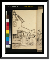 Main street of the town of Ōmihachiman, Japan Classic, Historic Reproduction