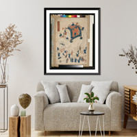 Children exploring an elephant, Historic Print