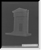 Historic Framed Print, [Model of 19th Ward Bank, Seventy-second Street branch, New York, N.Y.],  17-7/8" x 21-7/8"