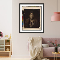 Historic Framed Print, A Navaho woman - 2,  17-7/8" x 21-7/8"