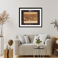 Historic Framed Print, The f&ecirc;te of St. John in Dalecarlia, Sweden,  17-7/8" x 21-7/8"