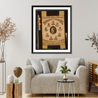 Historic Framed Print, Donavin's Original Tennesseans slave cabin singers. - 2,  17-7/8" x 21-7/8"