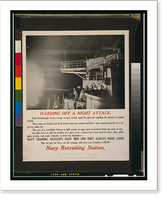 Historic Framed Print, Warding off a night attack,  17-7/8" x 21-7/8"