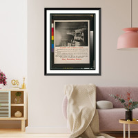 Historic Framed Print, Warding off a night attack,  17-7/8" x 21-7/8"