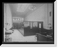 Historic Framed Print, [Seventy-second Street branch, 19th Ward Bank, public office, New York, N.Y.],  17-7/8" x 21-7/8"