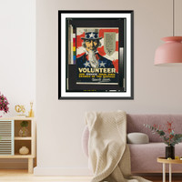 Volunteer, and choose your own branch of the service - Uncle Sam.Arthur N. Edrop, Vintage Poster
