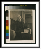 Old woman in an armchair, with an open book in her lap.MW. - 3 Classic, Antique Poster