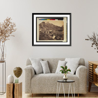 Historic Framed Print, Genoese fort at the entrance to Balaclava Harbour,  17-7/8" x 21-7/8"