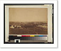 Panorama of the Plateau of Sebastopol in eleven parts (1855)Cathcart's Hill, looking towards the Light Division & Inkermann - 2, Antique Poster