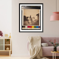 Historic Framed Print, Captain Lilley, field train,  17-7/8" x 21-7/8"